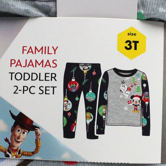 Toddler 2 Piece Size 3T Disney Pixar Pajama Set - Long Sleeve Shirt Top - Picture 2 of 7
